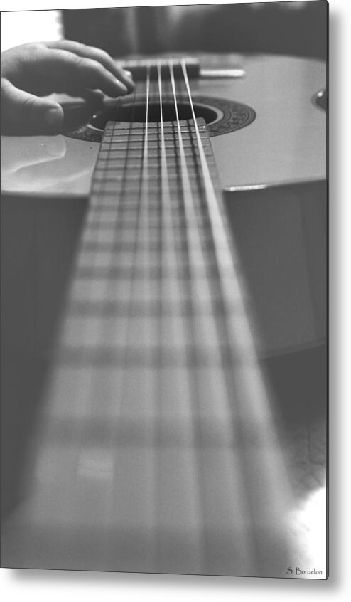 Guitar Metal Print featuring the photograph Tiny Hands 2 by Southern Tradition