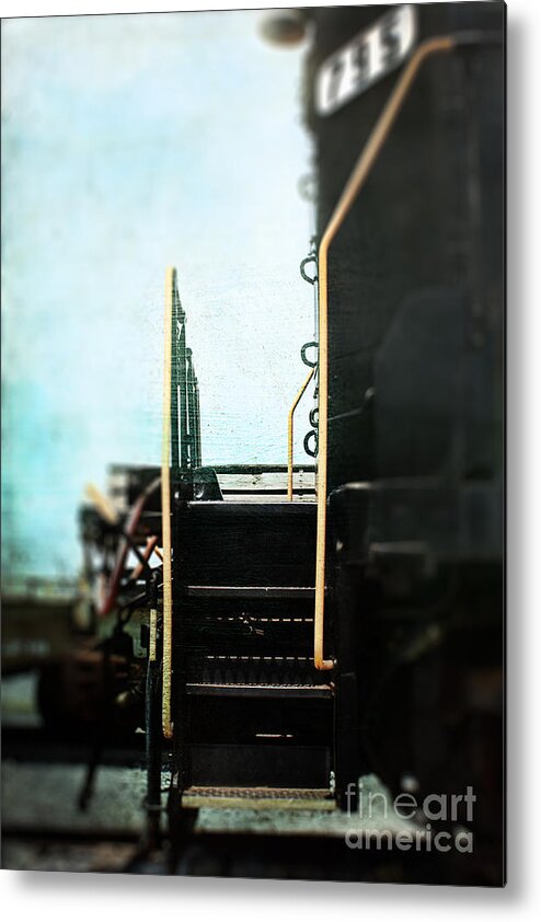 Atmosphere Metal Print featuring the photograph Train Steps by Stephanie Frey