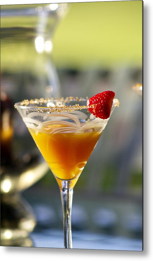 Bar Metal Print featuring the photograph Tropical Cocktail by Ron Dahlquist