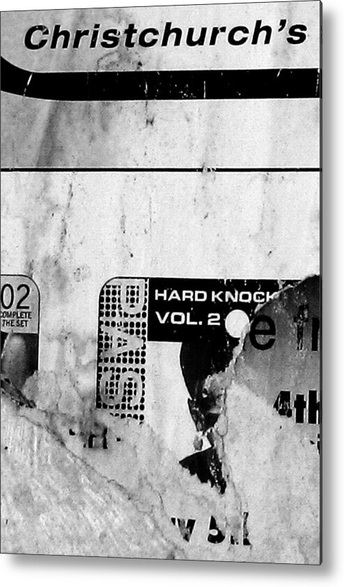Urban Metal Print featuring the photograph ChCh's Hard Knock by Roseanne Jones