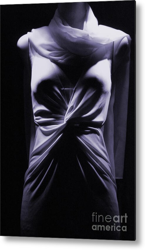 Scarf Metal Print featuring the photograph Vestito Bianco by Janeen Wassink Searles