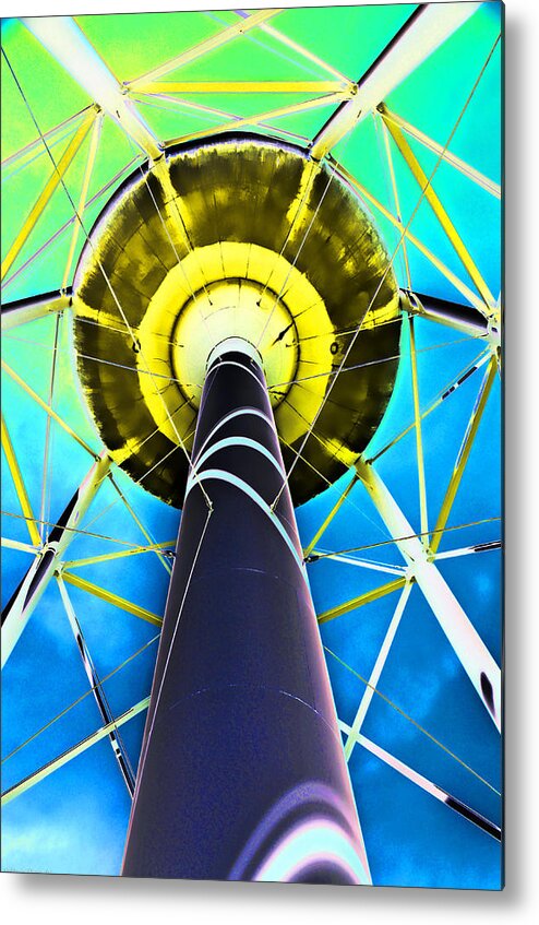 Water Tower Metal Print featuring the photograph Water Belly IV by Debbie Portwood