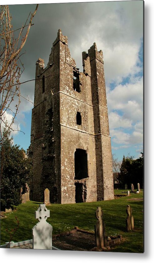 Historic Landscapes Metal Print featuring the photograph Church in Duleek. by Martina Fagan