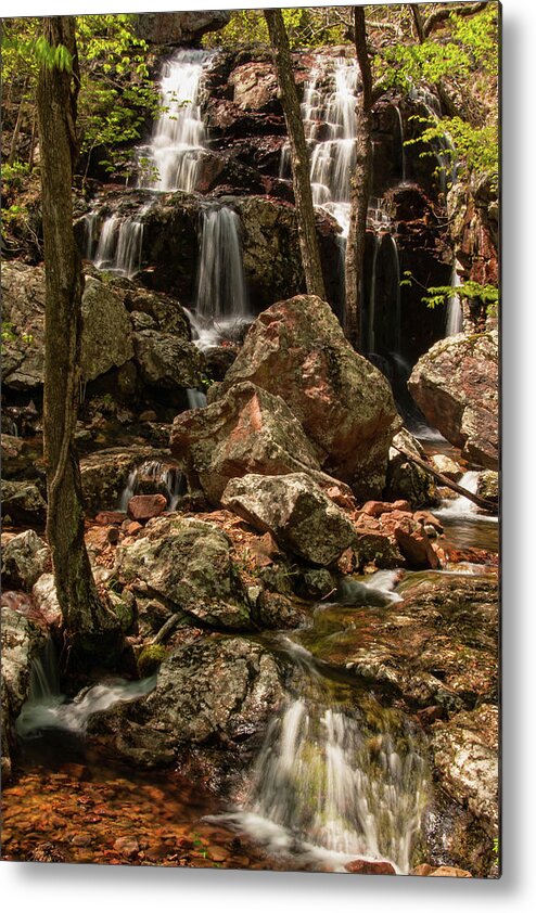 Water Metal Print featuring the photograph Black Mountain Falls #1 by Steve Stuller