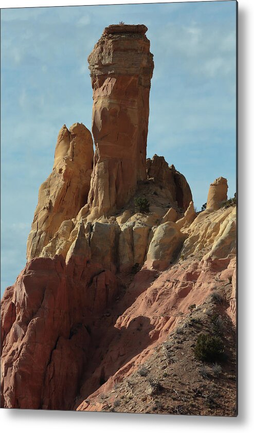Ghost Ranch Metal Print featuring the photograph Chimney Rock #1 by David Diaz