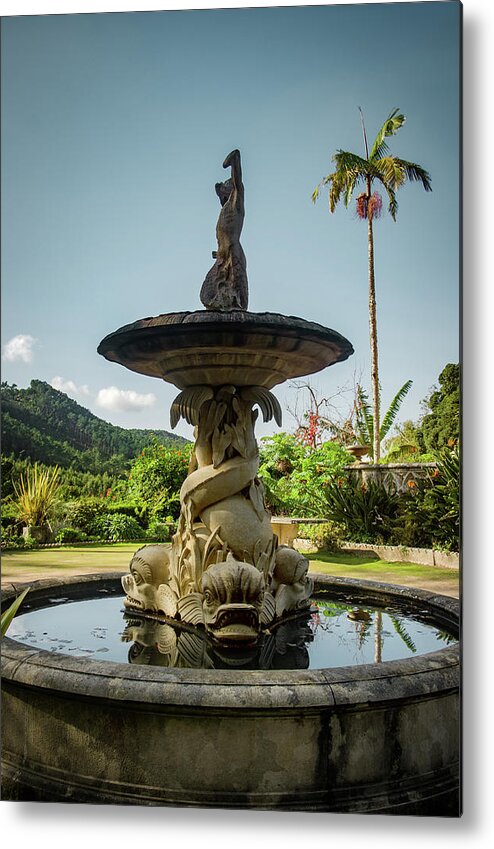 Sintra Metal Print featuring the photograph Classic Fountain #1 by Carlos Caetano