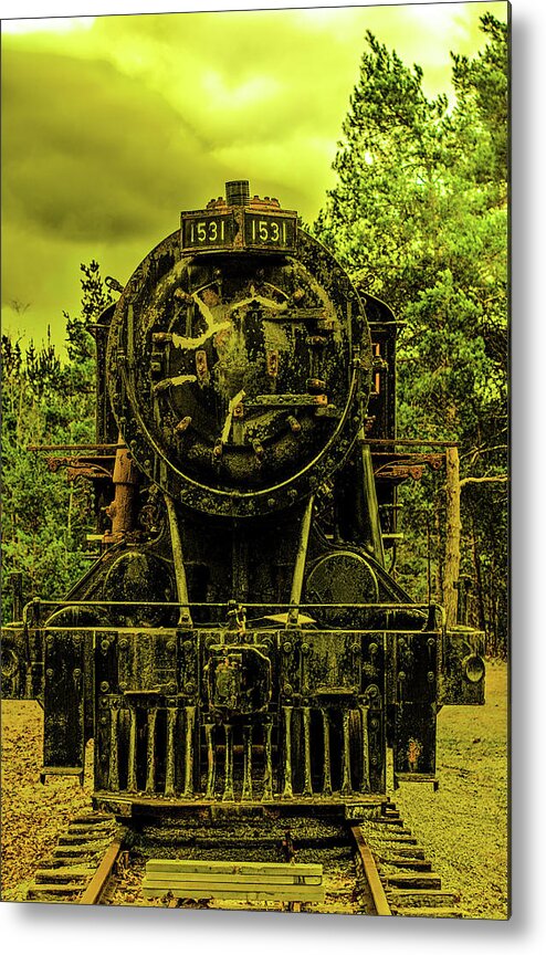 Train Metal Print featuring the photograph Train Engine 1531 by James Canning