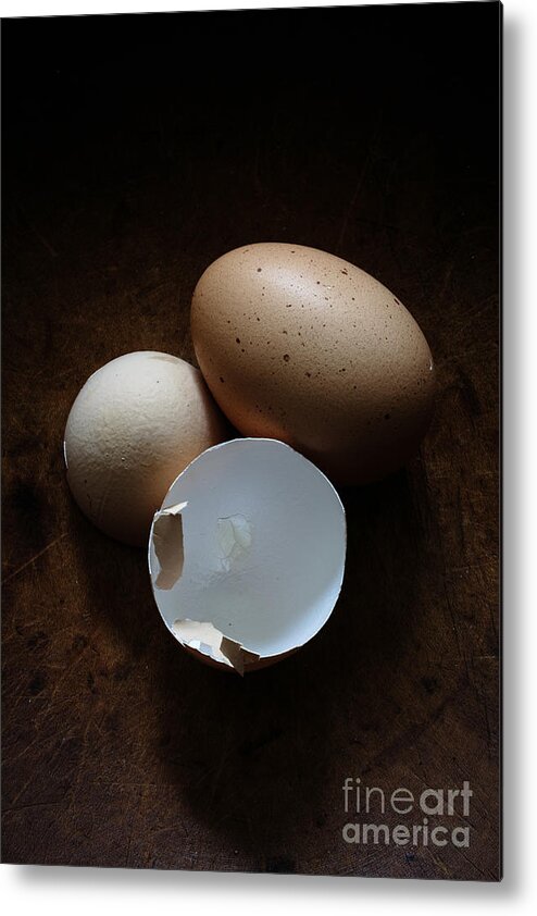 Egg Metal Print featuring the photograph Farm Fresh Eggs #2 by Edward Fielding
