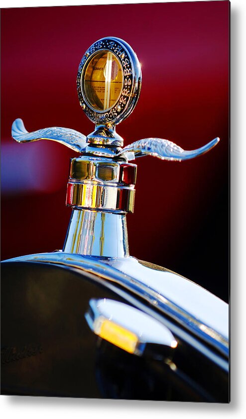 Hood Ornament Metal Print featuring the photograph Ford Boyce MotoMeter #1 by Jill Reger