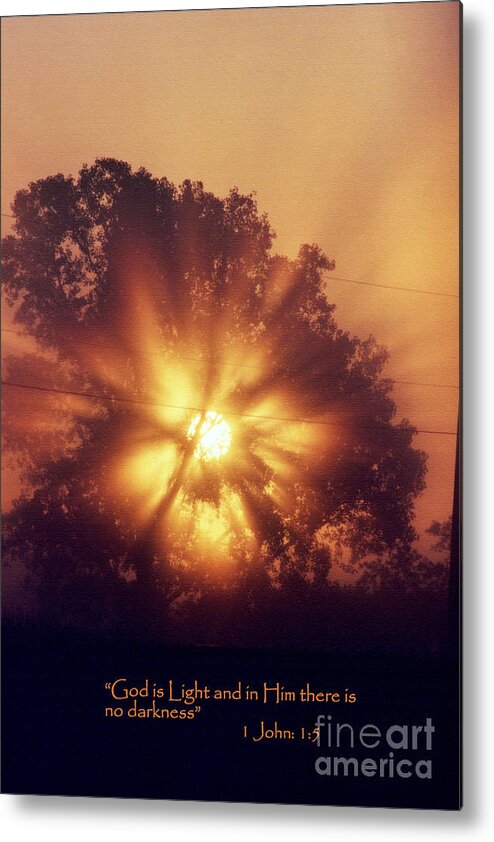 God Metal Print featuring the photograph God is Light #1 by Rick Rauzi