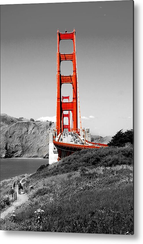 City Metal Print featuring the photograph Golden Gate by Greg Fortier