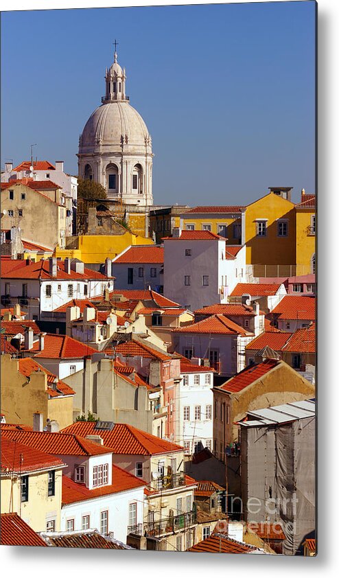 Alfama Metal Print featuring the photograph Lisbon View #1 by Carlos Caetano