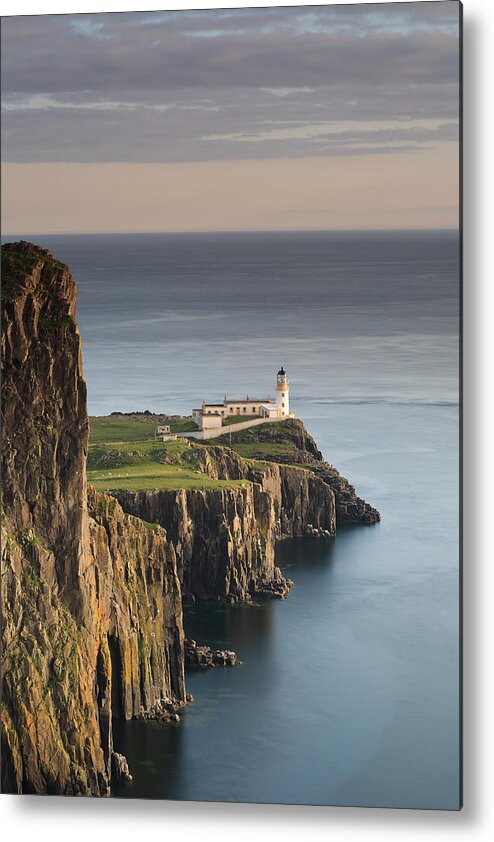 Neist Point Metal Print featuring the photograph Neist Point at Sunset #1 by Maria Gaellman