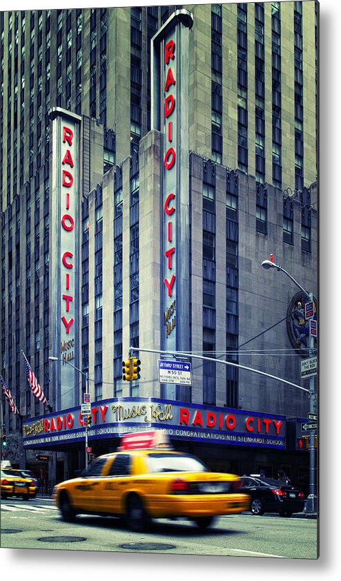 Ny Metal Print featuring the photograph NYC Radio City Music Hall #1 by Nina Papiorek