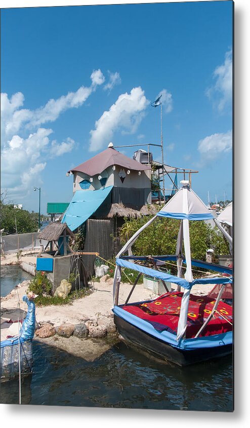 Mexico Quintana Roo Metal Print featuring the digital art Plastic Island Jaysxee #1 by Carol Ailles