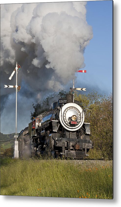 Railroad Metal Print featuring the photograph Southern Pacific 2472 #3 by Rick Pisio