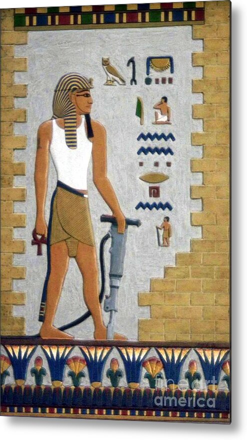 Africa Metal Print featuring the painting Stone Cutter #1 by Richard Deurer