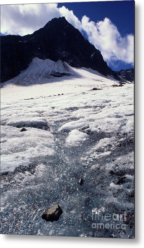 Glacier Metal Print featuring the photograph Stubaigletscher #1 by Riccardo Mottola