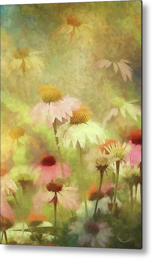Cone Metal Print featuring the photograph Thoughts of Flowers #1 by Theresa Campbell