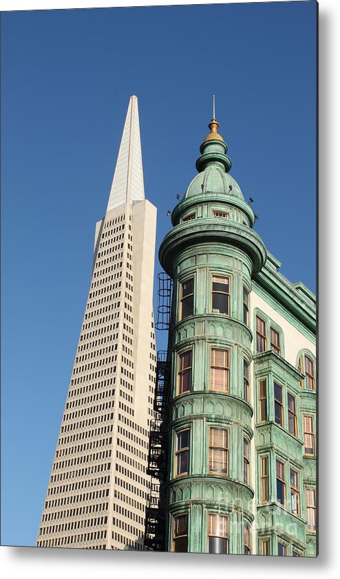 San Francisco Metal Print featuring the photograph Transamerica Pyramid Building #1 by Henrik Lehnerer