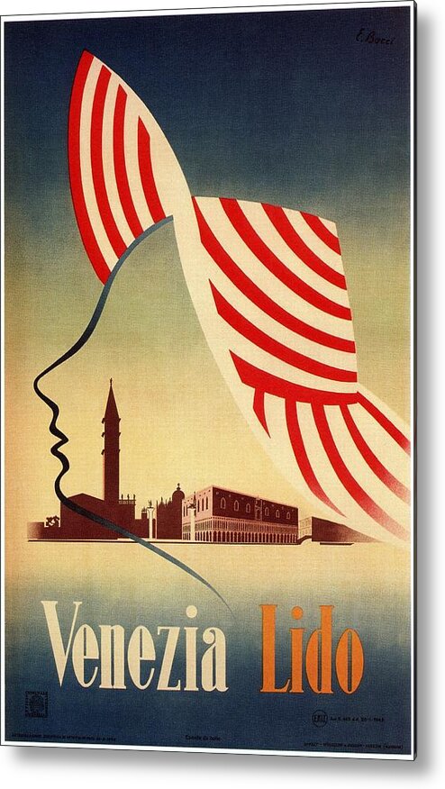 Lido di Jesolo Venezia Vintage Italian Travel VII089 Print A4 A3 A2 A1