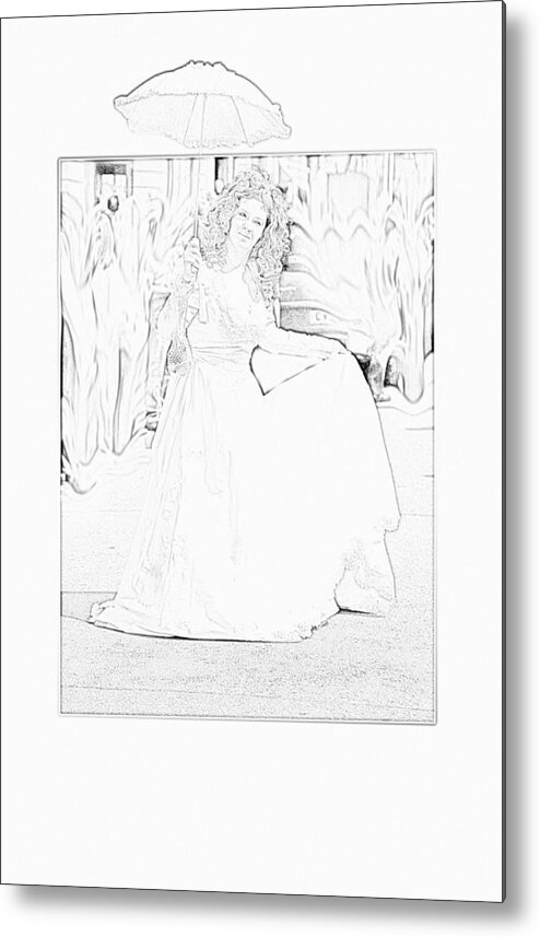 Lady Metal Print featuring the photograph White lady #1 by Christopher Rowlands