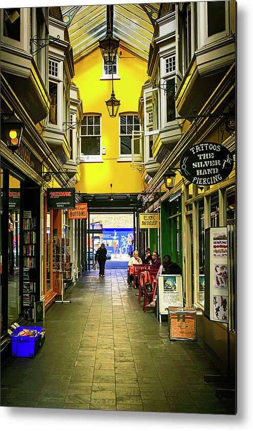 Arcade Metal Print featuring the photograph Windham shopping Arcade Cardiff #1 by Chris Smith