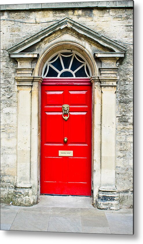 Access Metal Print featuring the photograph Red door #10 by Tom Gowanlock