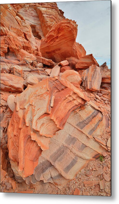 Valley Of Fire State Park Metal Print featuring the photograph Waves of Color in Valley of Fire #14 by Ray Mathis