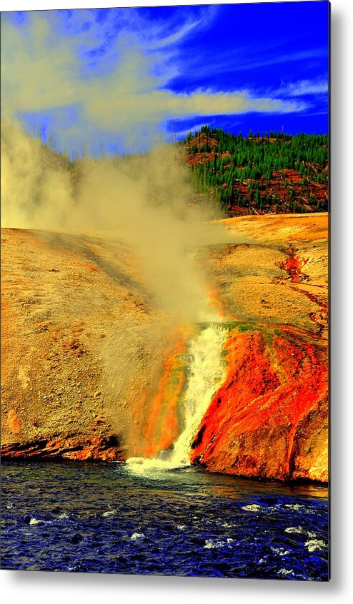 Lakeview Metal Print featuring the photograph Yellowstone Park #14 by Aron Chervin