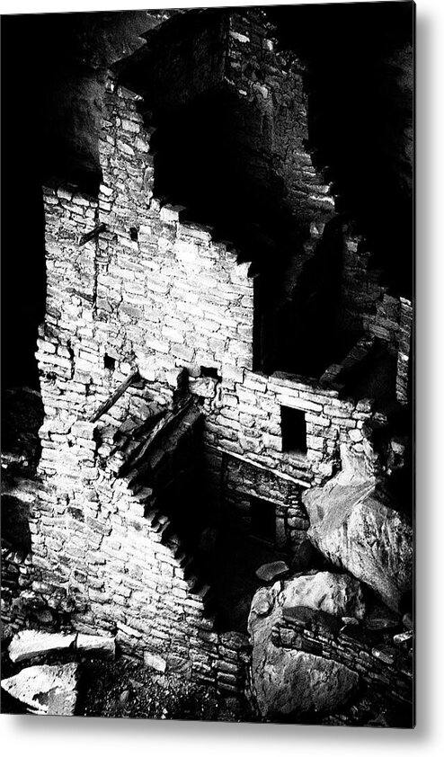 Cliff Dwelling Metal Print featuring the photograph Cliff Palace #2 by Paul W Faust - Impressions of Light