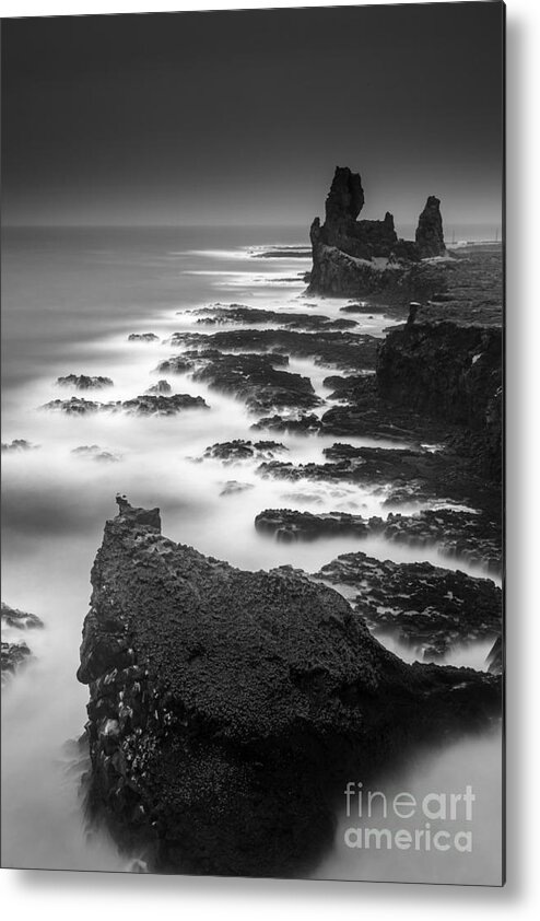 Thufubjarg Metal Print featuring the photograph In the storm 1 #3 by Gunnar Orn Arnason