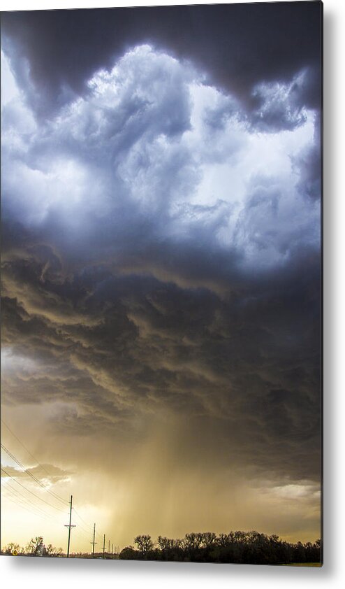 Nebraskasc Metal Print featuring the photograph First Nebraska Storm Chase 2015 #17 by NebraskaSC