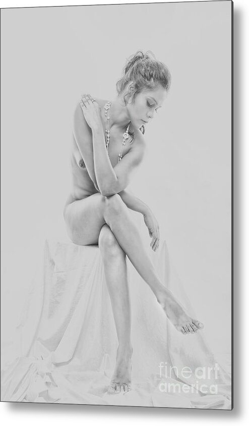 Nude Metal Print featuring the photograph Angela #29 by Kiran Joshi