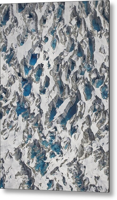 Mp Metal Print featuring the photograph Meltwater Lakes On Hubbard Glacier #3 by Matthias Breiter