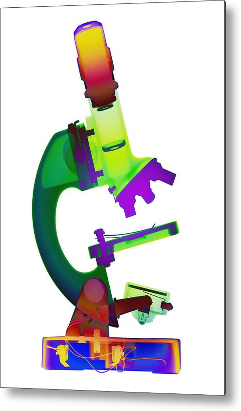 X-ray Art Metal Print featuring the photograph Microscope X-ray Art Photograph #3 by Roy Livingston