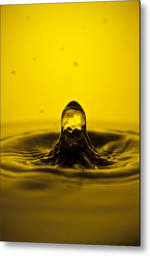 Water Metal Print featuring the photograph Water Droplet Jet #3 by Dustin K Ryan