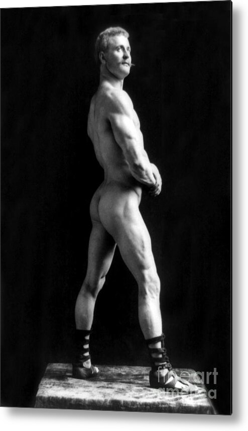 Erotica Metal Print featuring the photograph Eugen Sandow, Father Of Modern #4 by Science Source