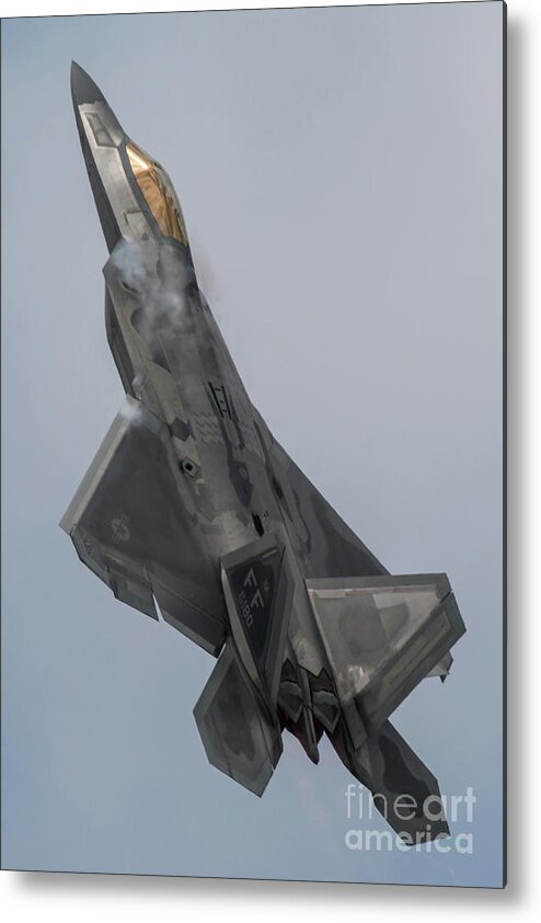 F22 Raptor Metal Print featuring the digital art F-22 Raptor #4 by Airpower Art