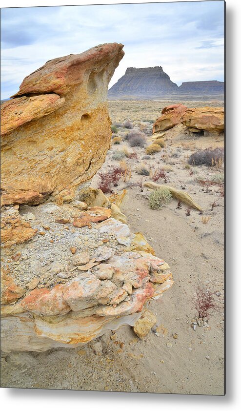 Luna Mesa Metal Print featuring the photograph Factory Butte and Luna Mesa #4 by Ray Mathis