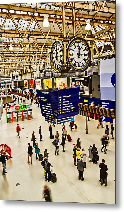 Liverpool Street Metal Print featuring the photograph London Waterloo Station #4 by David French