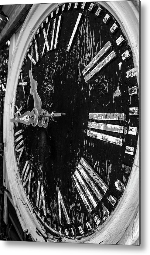 Clock Metal Print featuring the photograph Old Clock #1 by Phil Cardamone