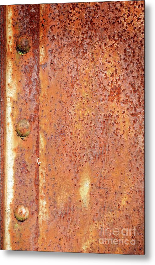 Abstract Metal Print featuring the photograph Rusty Metal #49 by Tom Gowanlock