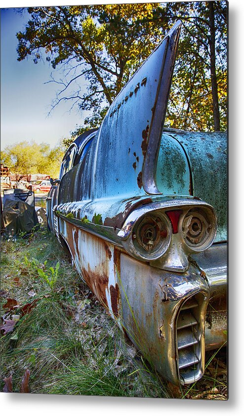 1958 Metal Print featuring the photograph 58 Cadilac by CA Johnson