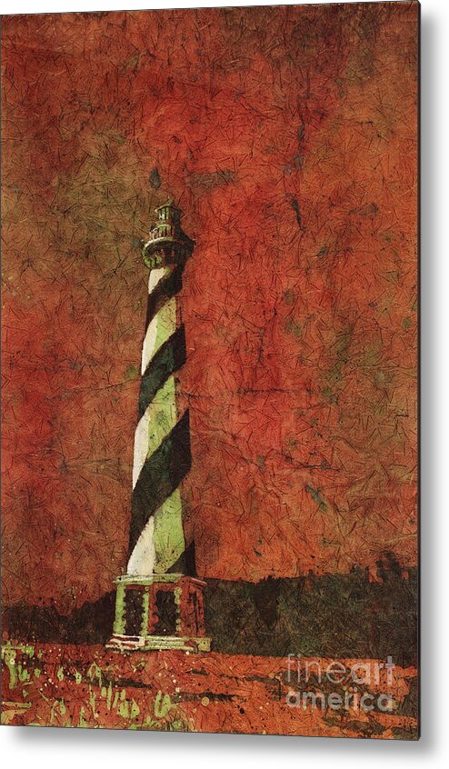Cape Hatteras Metal Print featuring the painting Cape Hatteras Lighthouse #7 by Ryan Fox