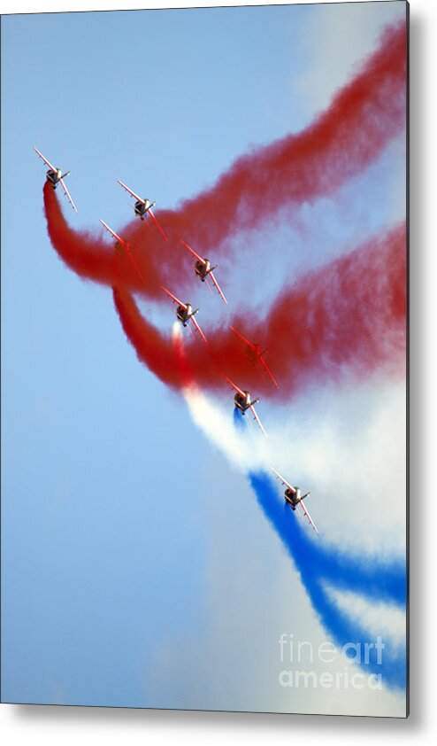 Airshow Metal Print featuring the photograph Patrouille de France #9 by Ang El