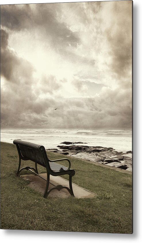 Ocean Metal Print featuring the photograph A break In The Clouds by Robin-Lee Vieira