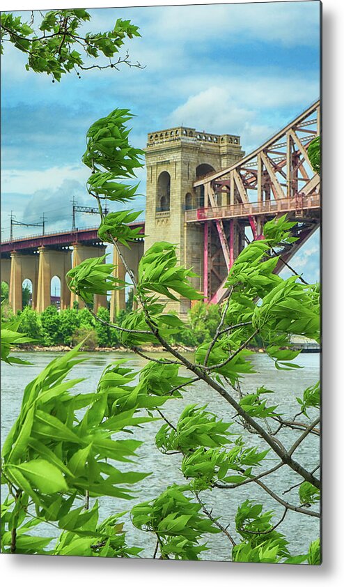 Hell Gate Bridge Metal Print featuring the photograph A Green Breeze by Cate Franklyn