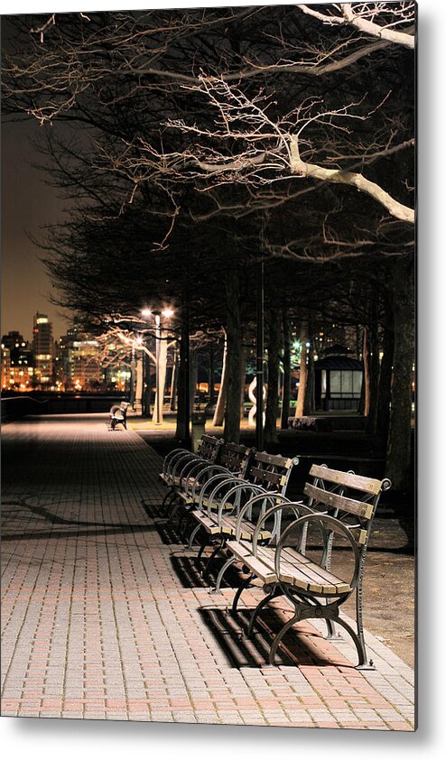 Pier A Metal Print featuring the photograph A Night in Hoboken by JC Findley