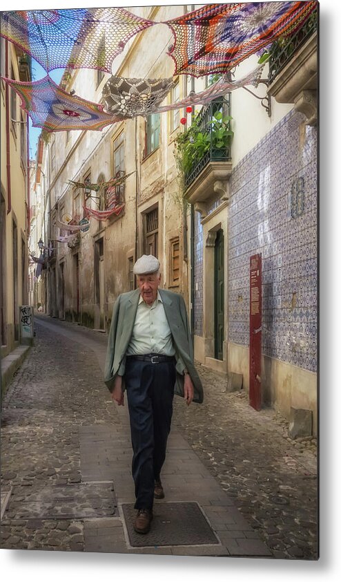 Coimbra Metal Print featuring the photograph A Stoll in Coimbra by Patricia Schaefer